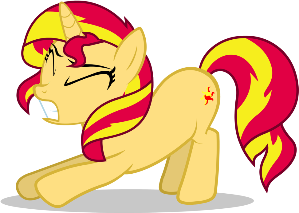 Retropony, Pony, Safe, Simple Background, Solo, Stretching, Clipart (1070x1024), Png Download