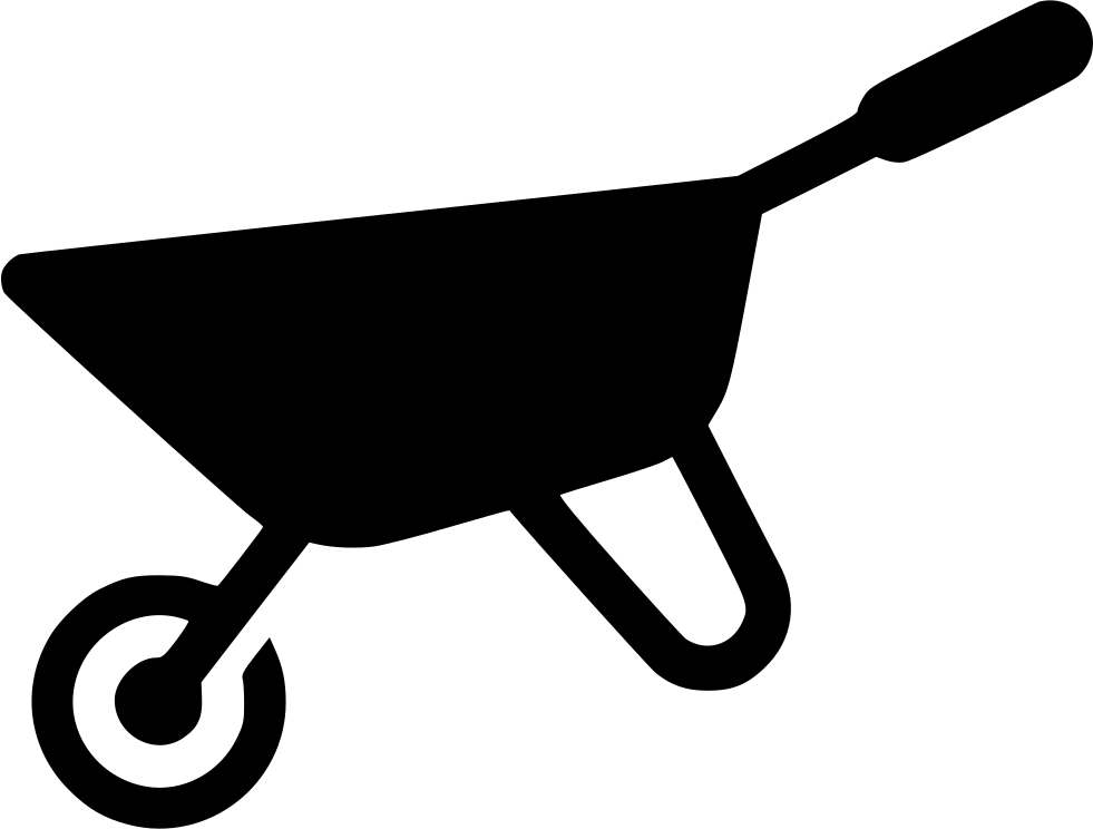 Wheelbarrow Cart Garden Comments Clipart (981x744), Png Download