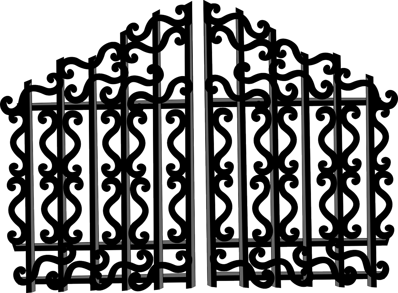 Fence Download Drawing Iron Free Commercial Clipart - Png Download (1015x750), Png Download