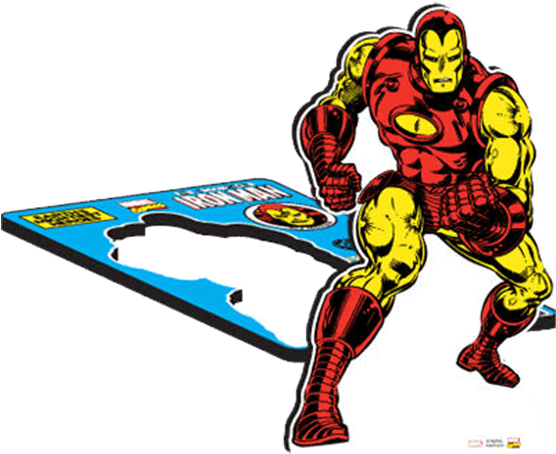 Iron Man Desktop Standee Clipart (555x555), Png Download