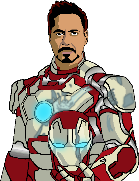 Iron Man Tony Mark Xlvii Clipart (500x663), Png Download
