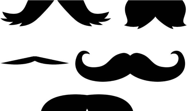 Mustaches Clip Art Png No Background Transparent Png (800x445), Png Download
