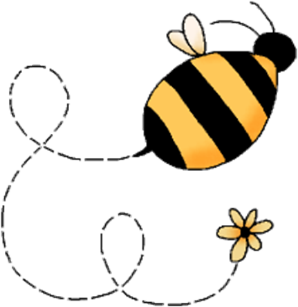 Bee And Tail Right Clipart (600x600), Png Download