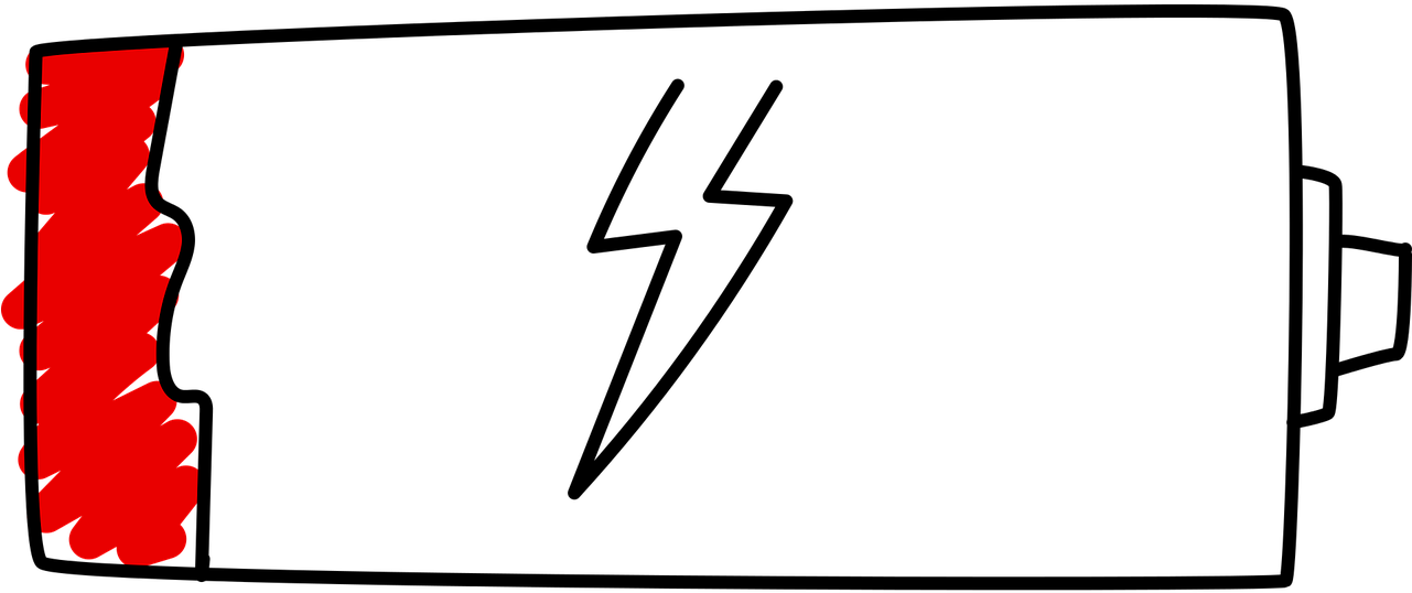 Battery Low Energy Clipart (1280x640), Png Download