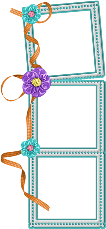 Picture Frame Flower Free Download Png Hd Clipart (400x800), Png Download