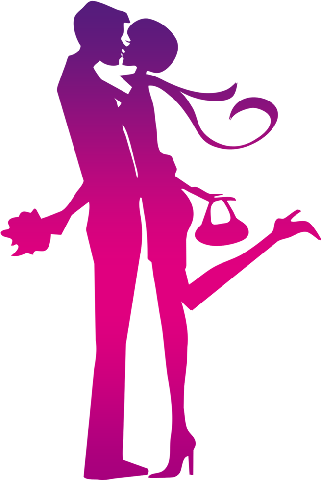 Kiss Valentines Day Hug Clip Art - Png Download (794x1019), Png Download