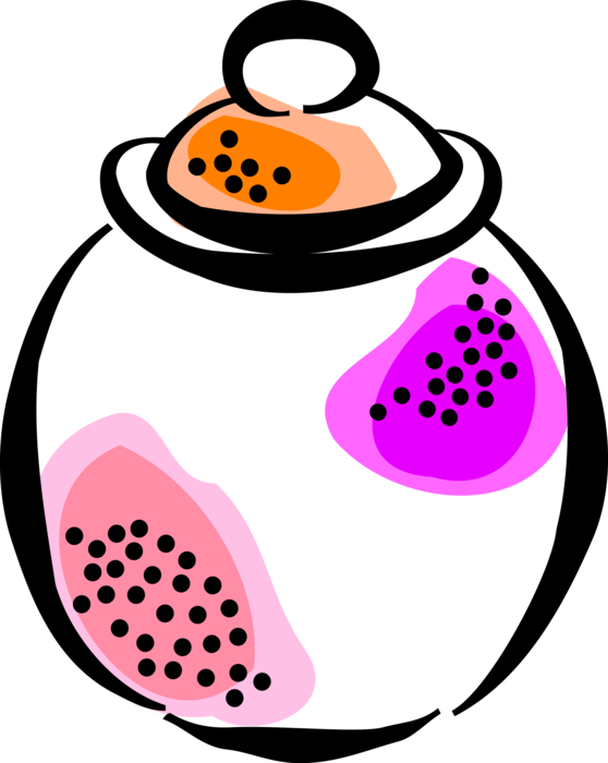 Cookie Jar For Baked Image Illustration Of Clipart (558x700), Png Download