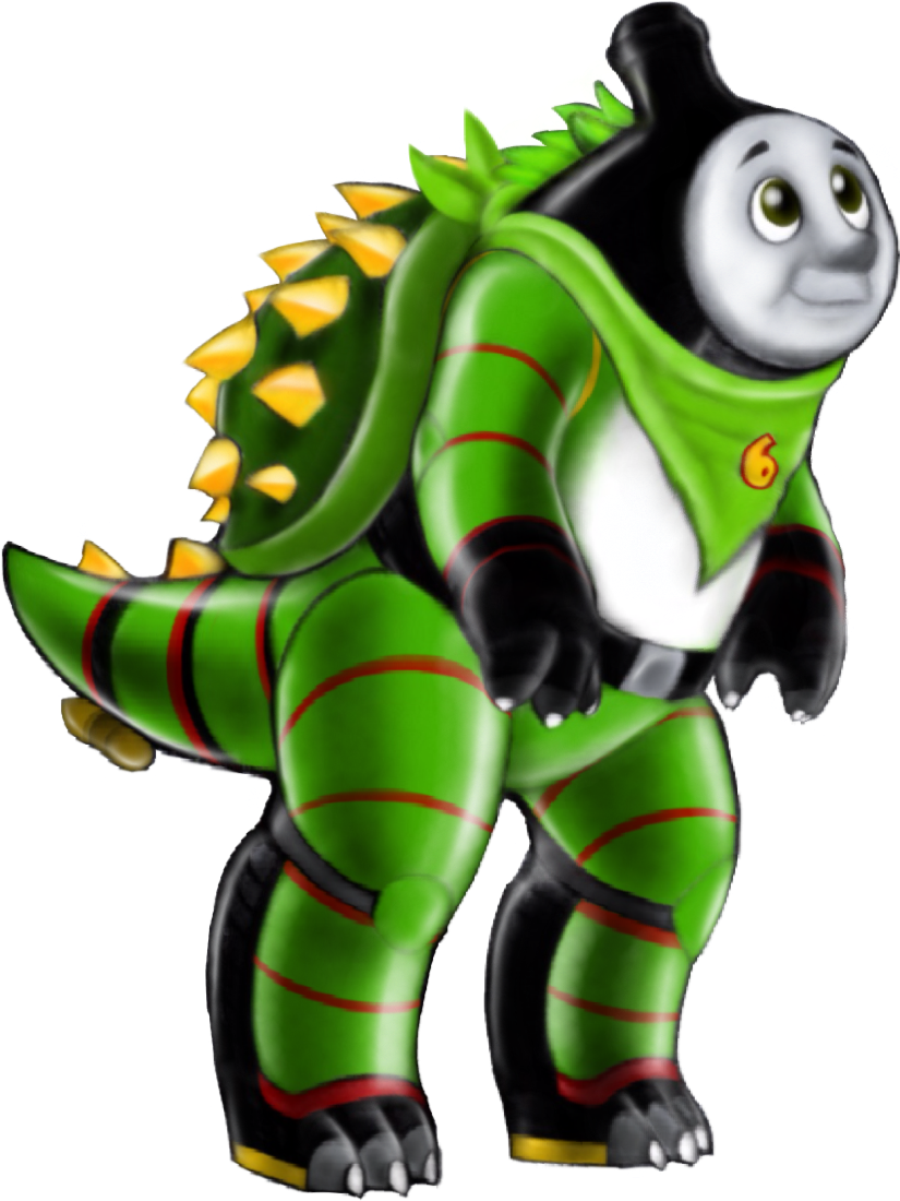 “percy The Small Engine, “dino Locos” Au Percy Stands Clipart (824x1106), Png Download