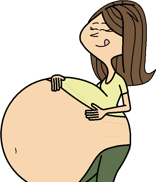 Clip Art Free Stock Collection Of Free Bellied Pregnant - Png Download (556x624), Png Download