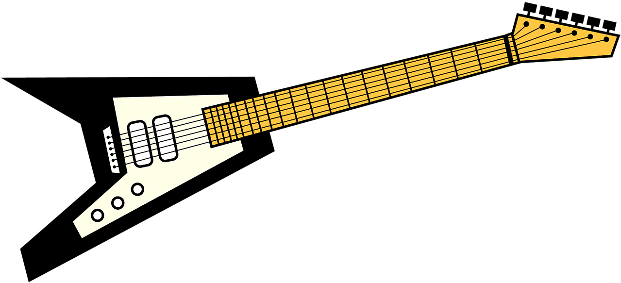 Electric Guitar Music Clipart (1280x733), Png Download