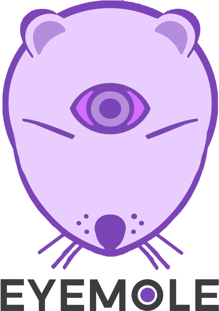 Eyemole Head With Text Clipart (1000x1000), Png Download