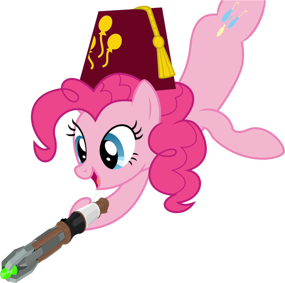 Doctor Who, Edit, Fez, Hat, Pinkie Pie, Safe, Solo, Clipart (1032x1024), Png Download