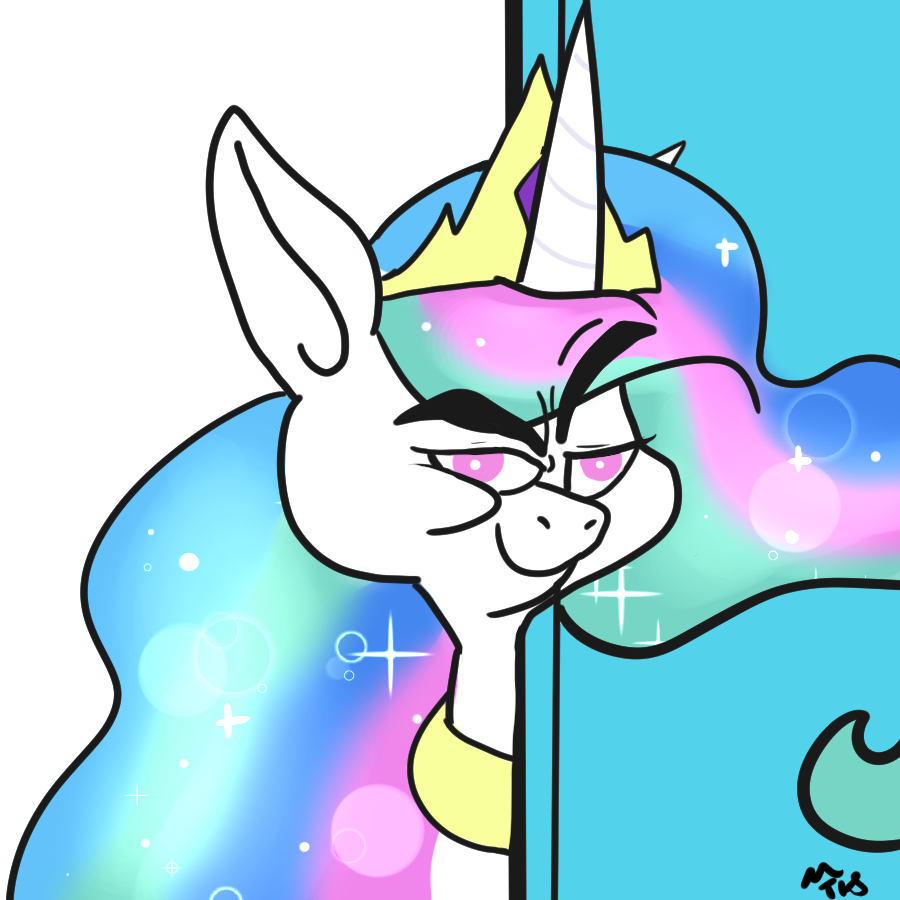 Mt, Princess Celestia, Safe, Simple Background, Solo, Clipart (900x900), Png Download