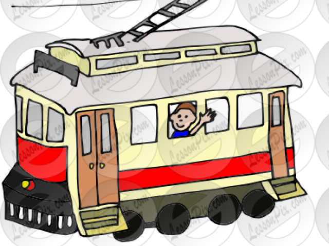 Tram Clipart Cable Car - Png Download (640x480), Png Download