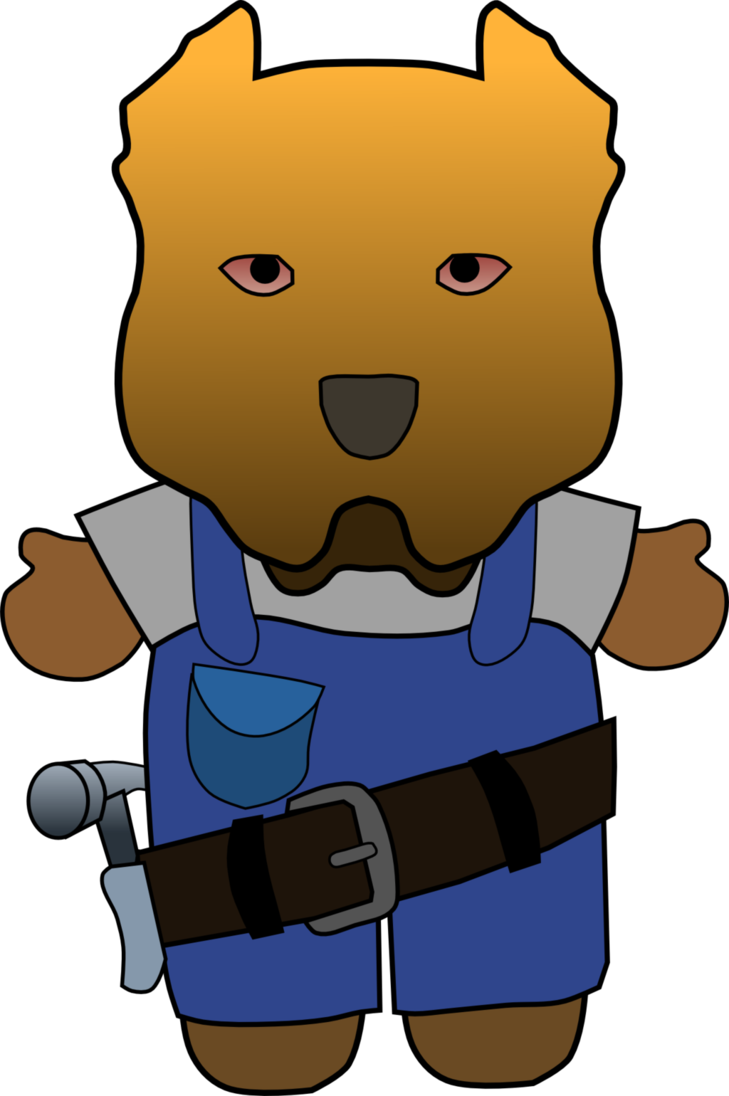 Hello Pitbull Figure By Grimdrifter Clipart (729x1096), Png Download