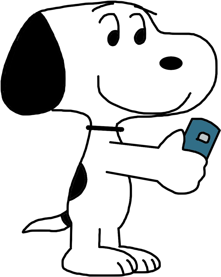 Marcospower1996 18 6 Snoopy Playing Pokemon Go By Marcospower1996 Clipart (773x969), Png Download
