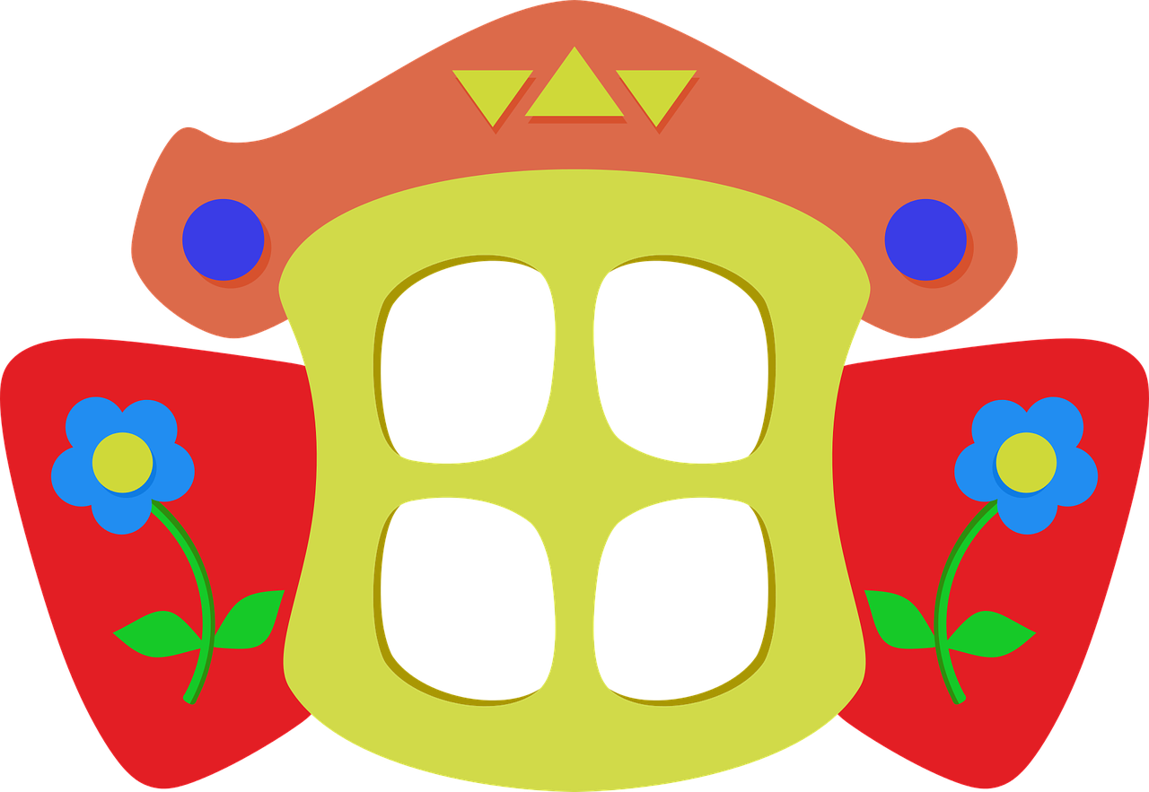 Window Wink Shutters Clipart (1280x883), Png Download