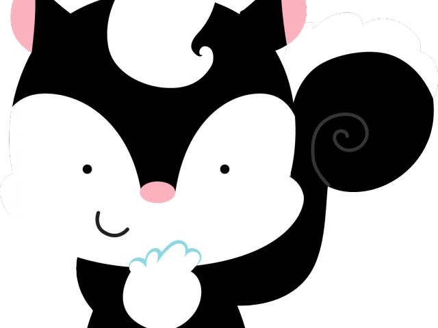 Skunk Clipart Woodland - Png Download (640x480), Png Download