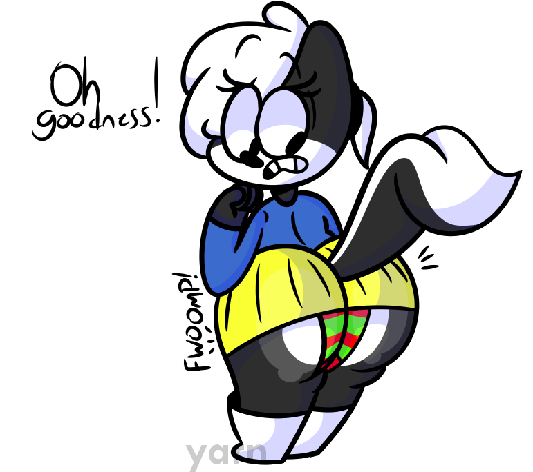 Skunk Butt Clipart (866x708), Png Download