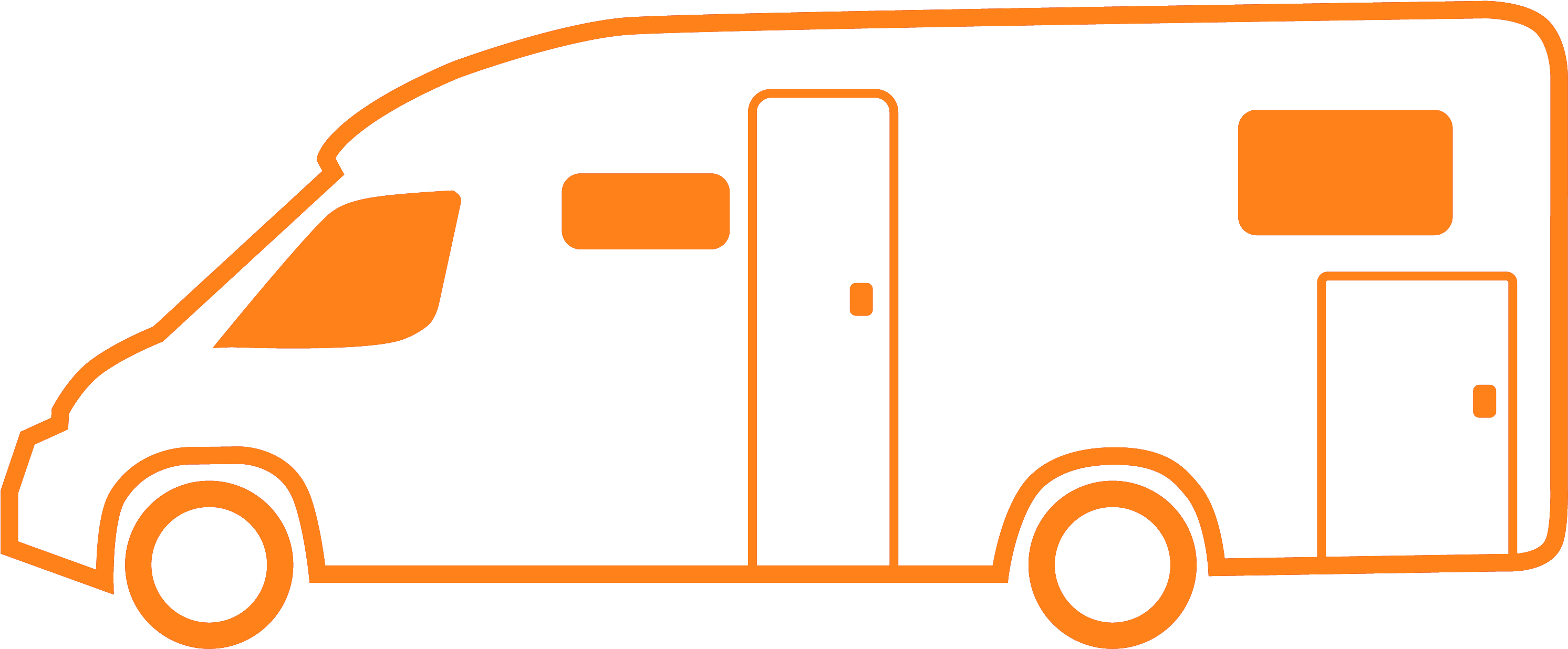 Low-profile Coach Built Motorhomes Select Clipart (3003x1251), Png Download