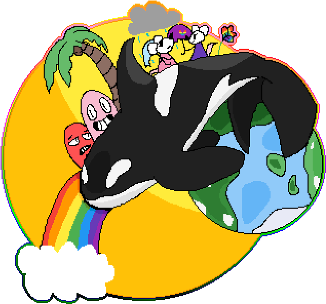 Orca Thing Uwu Clipart (1000x600), Png Download