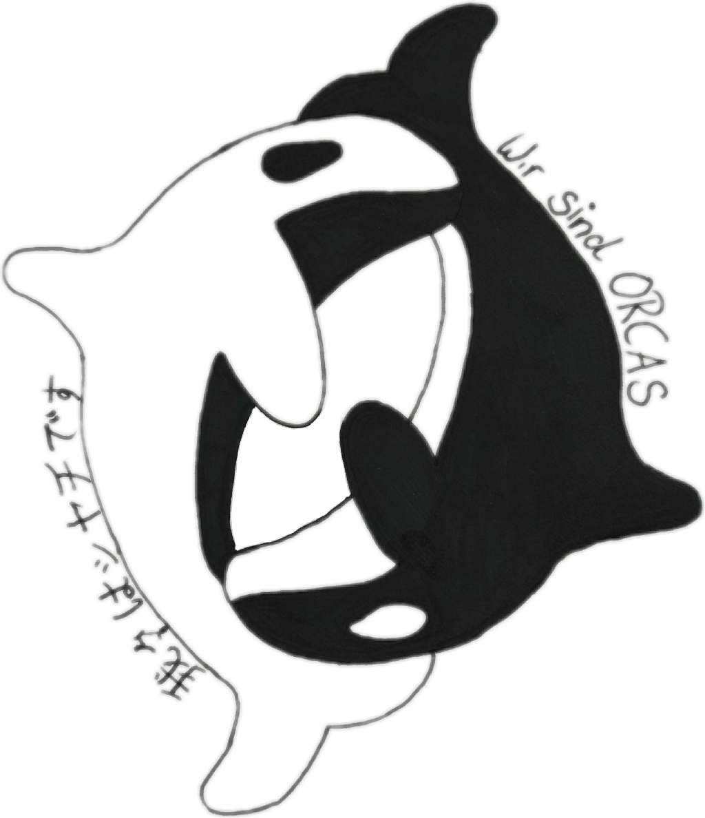 Orca Yinandyang Tattoo Lunadarko Datadam Clipart (1024x1188), Png Download