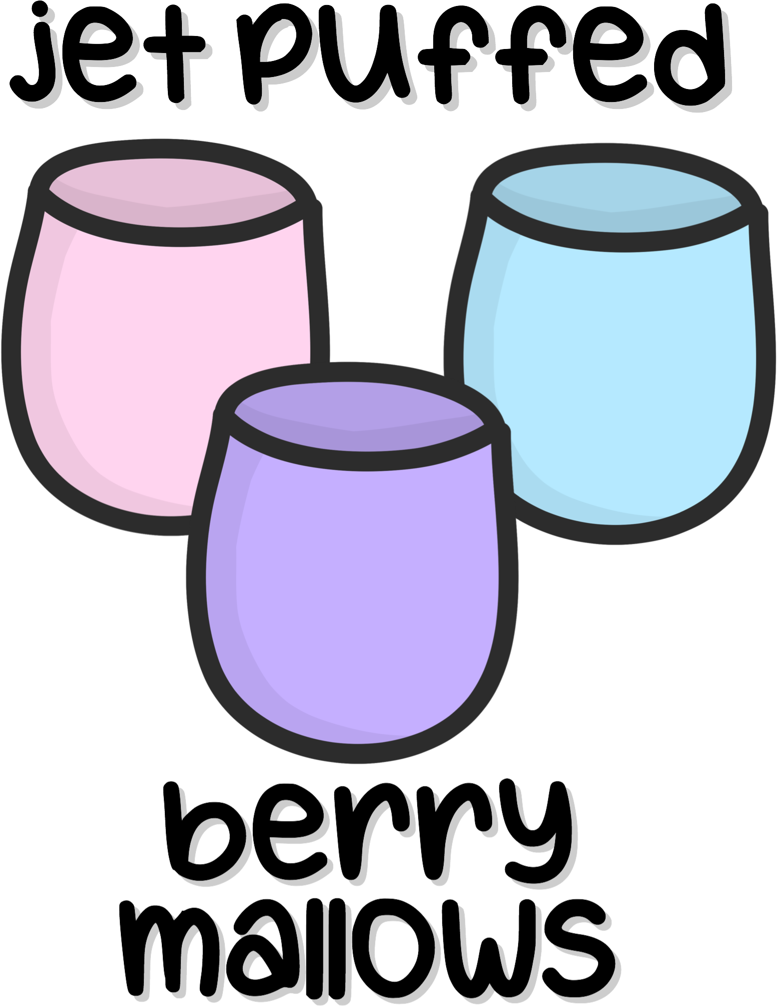Jet Puffed Berry Mallows Clipart (2048x2048), Png Download