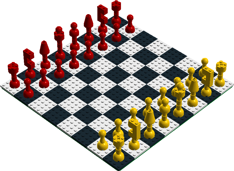 Lego Chess Set Clipart (1353x612), Png Download