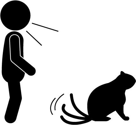 Greeting To A Domestic Cat By Greed Clipart (640x480), Png Download