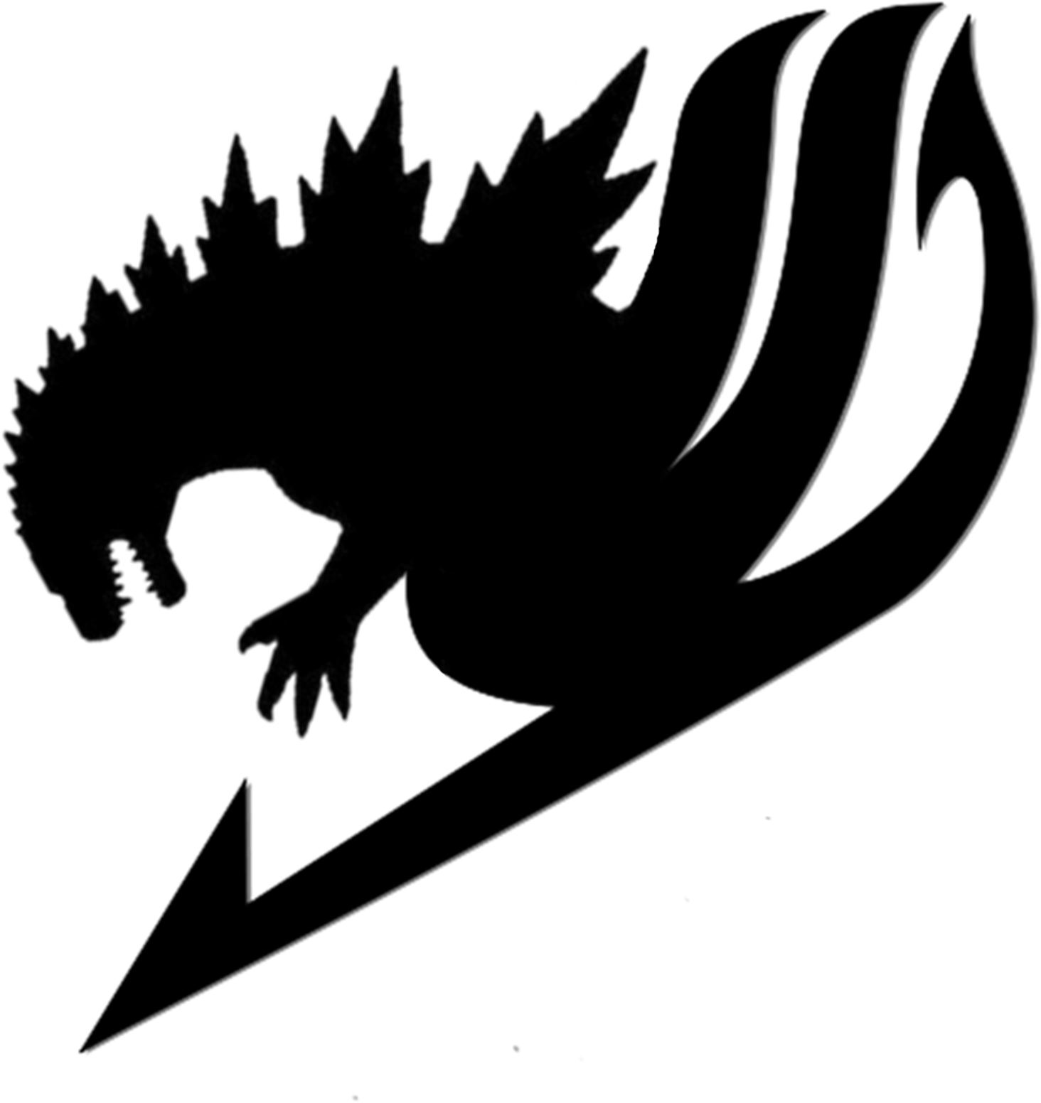 Godzilla Fairy Tail Emblem Clipart (1520x1911), Png Download