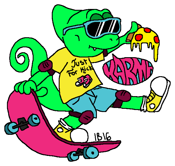 Karma Chameleon Clipart (605x575), Png Download