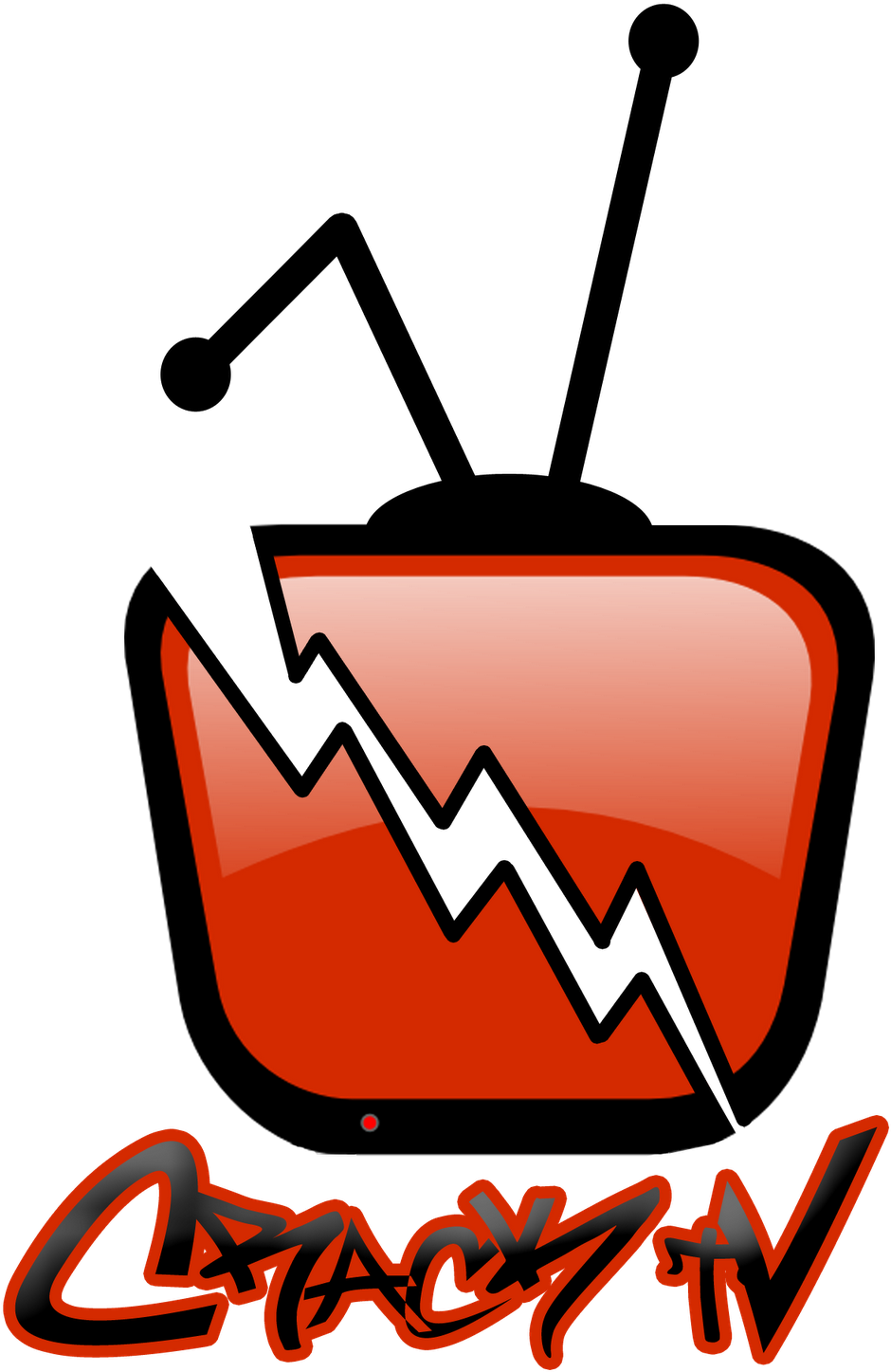 Logo Design - Crack Tv Clipart (1196x1600), Png Download