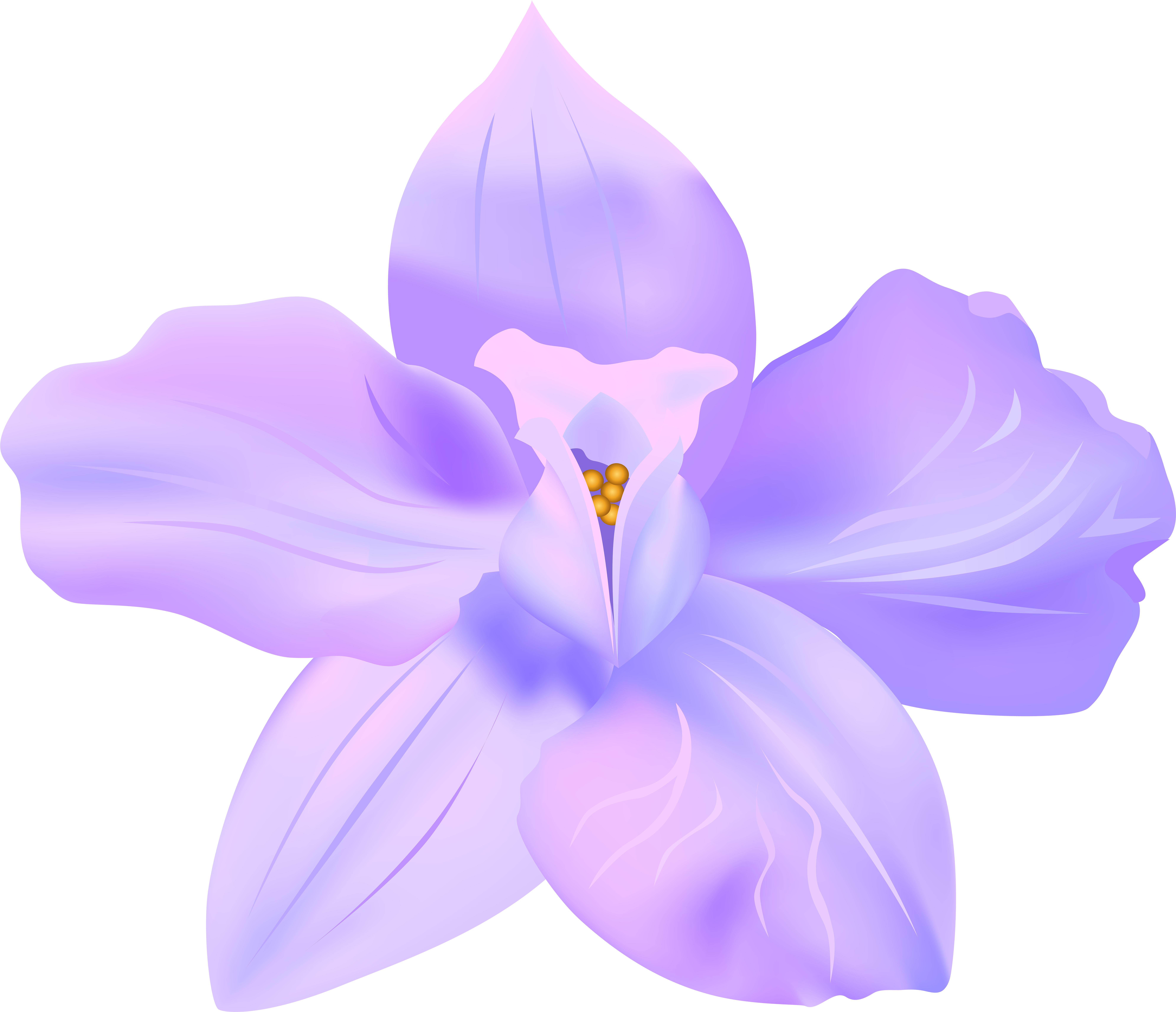 Violets Clip Art - Png Download (8000x6884), Png Download