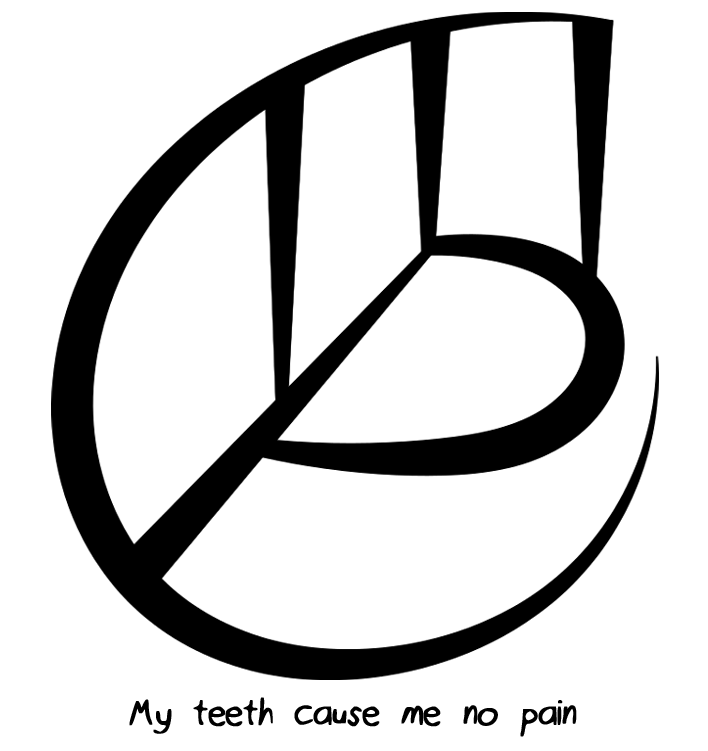 “my Teeth Cause Me No Pain” Sigil Requested By Anonymous Clipart (750x750), Png Download