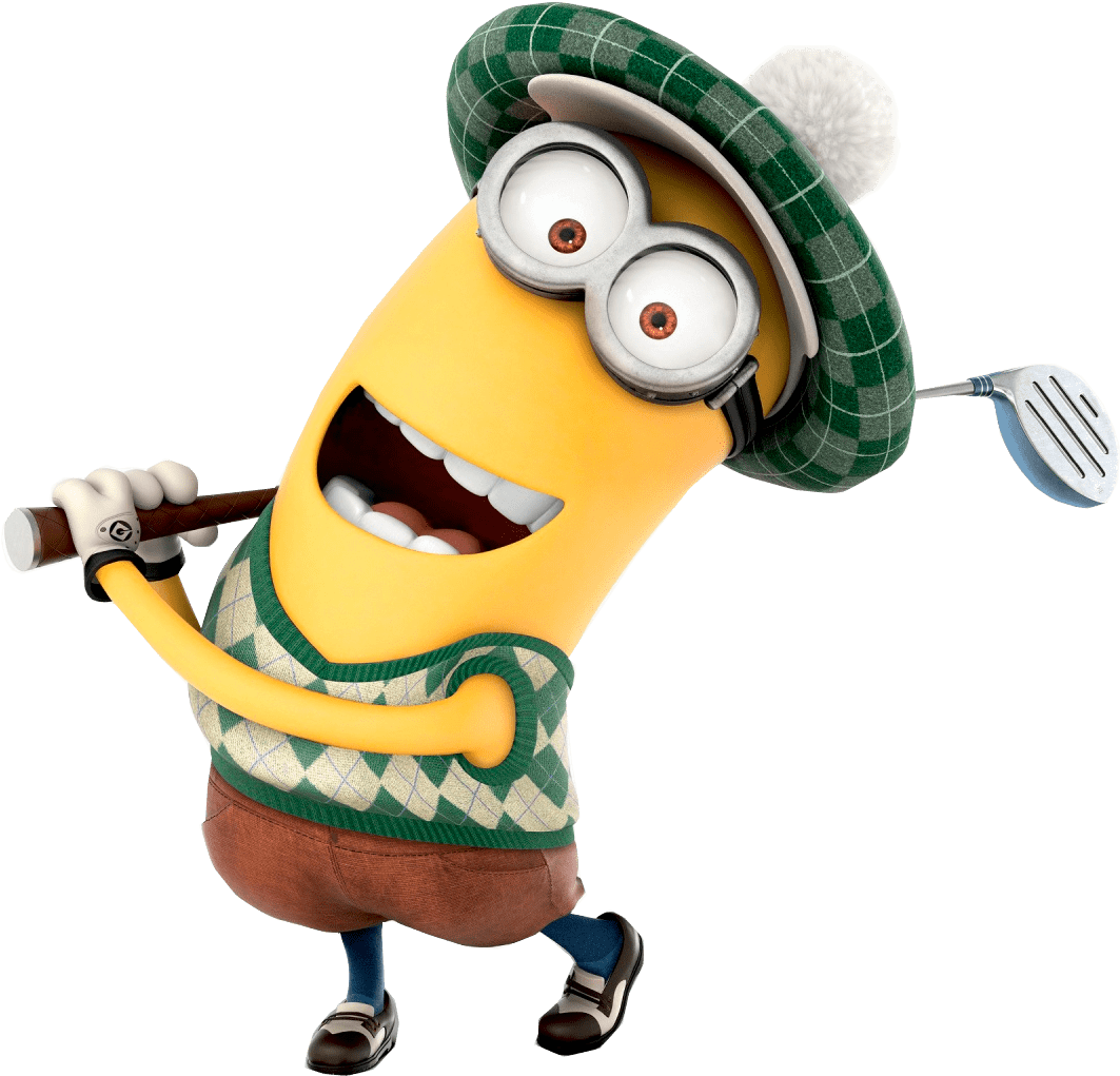 Minion Golfer Clipart (800x745), Png Download