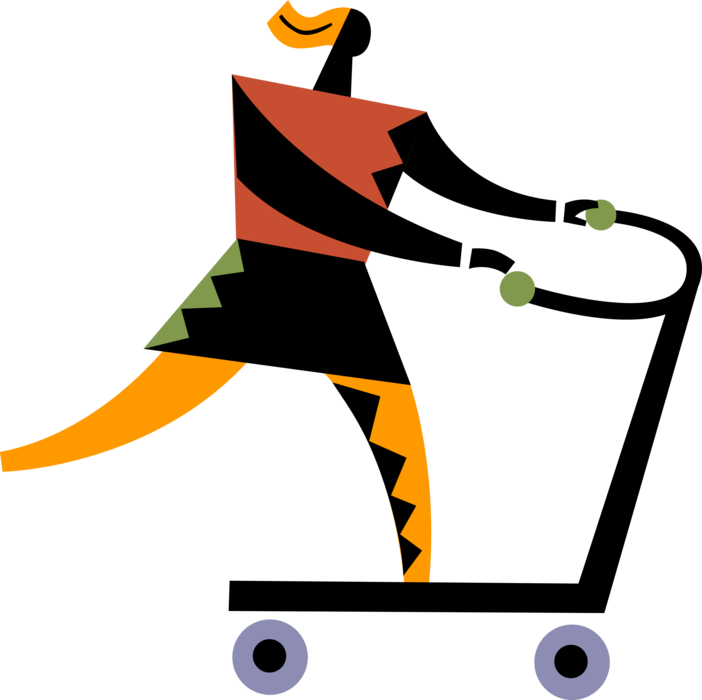 Scooter Vector Orange Clipart (702x700), Png Download