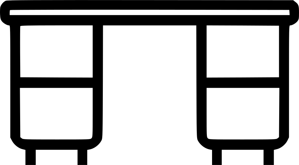 Desk Furniture Home Drawers Comments Clipart (980x540), Png Download