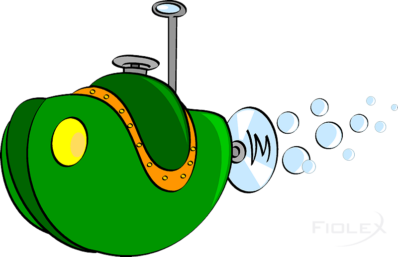 Submarine Clipart (800x517), Png Download