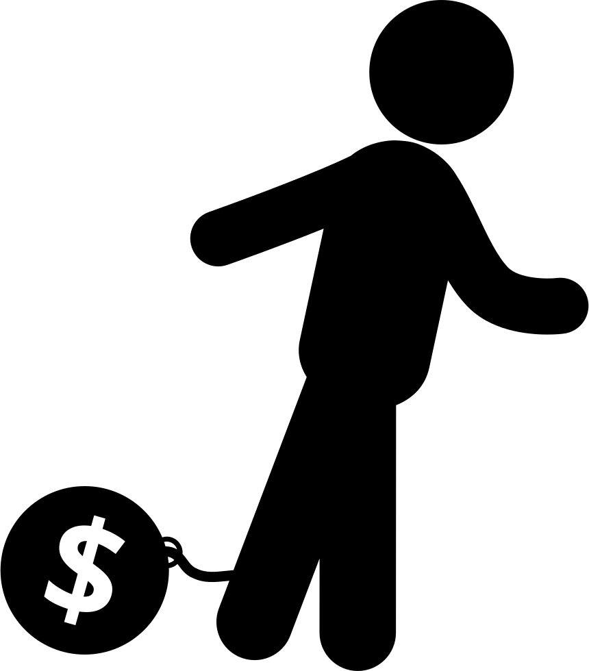 Prisoner Man With Money Fetter And Ball Comments Clipart (860x980), Png Download