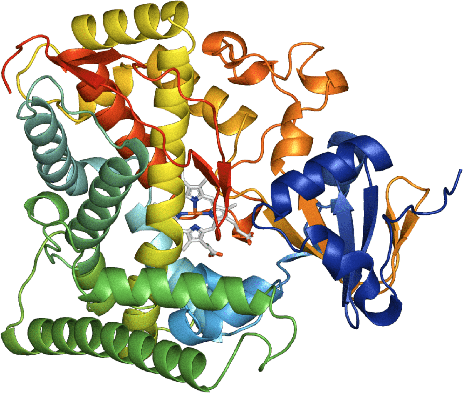 An Example Crystal Structure Of An Enzyme From The Clipart (1880x1410), Png Download