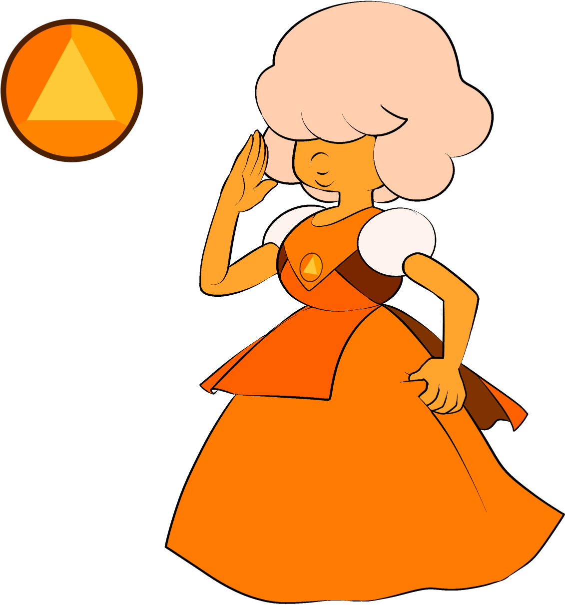 Gems Clipart Orange Gem - Png Download (1280x1282), Png Download