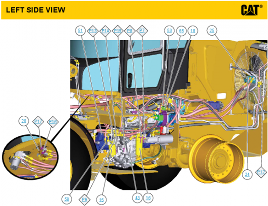 Caterpillar Backhoe Loader 428f Clipart Free Src - Png Download (560x636), Png Download