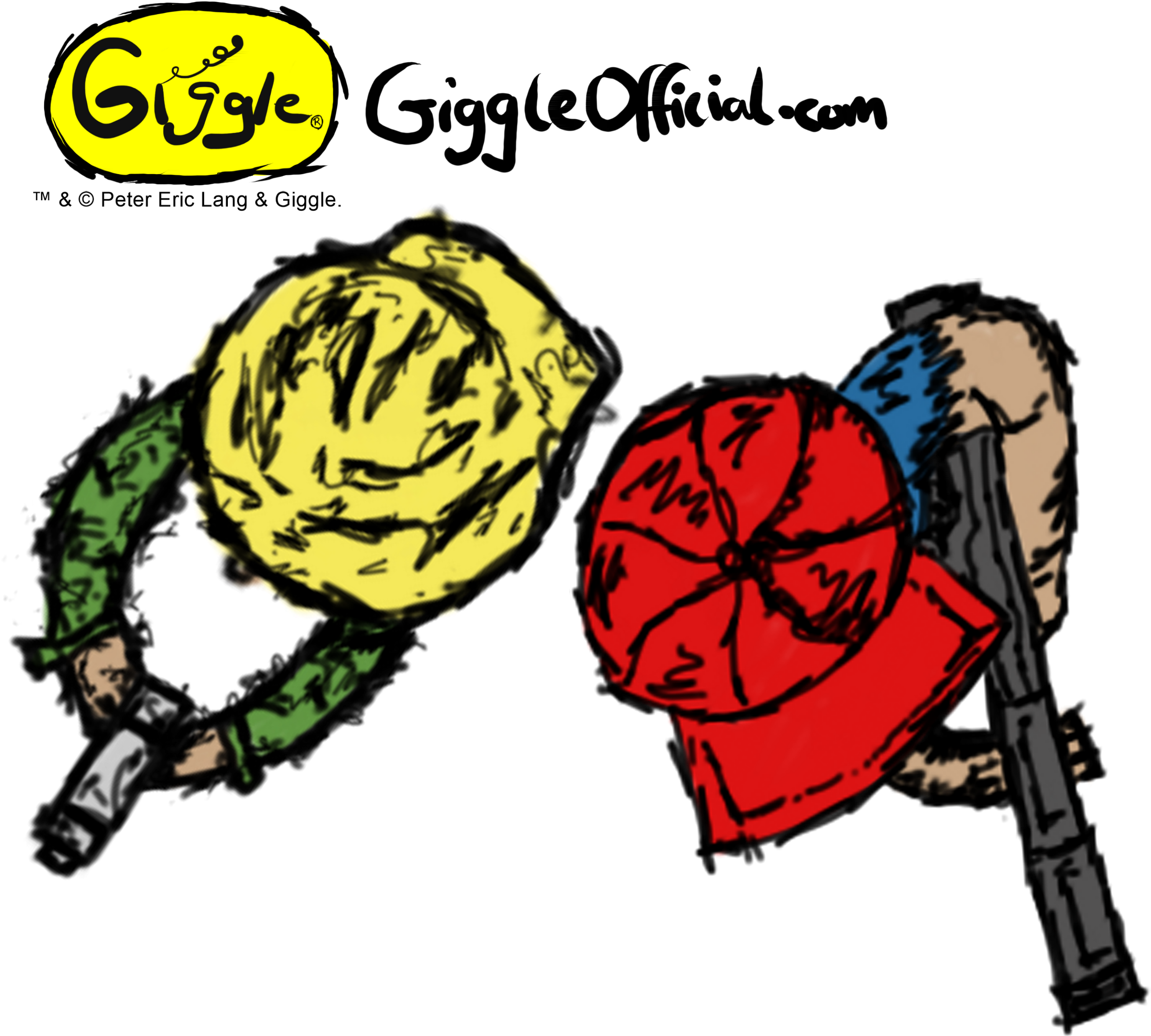 Ged And Suzie From The Zombie Trap Clipart (2800x2800), Png Download