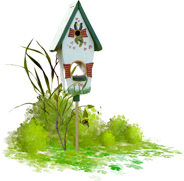 Bird Houses Clipart (650x639), Png Download