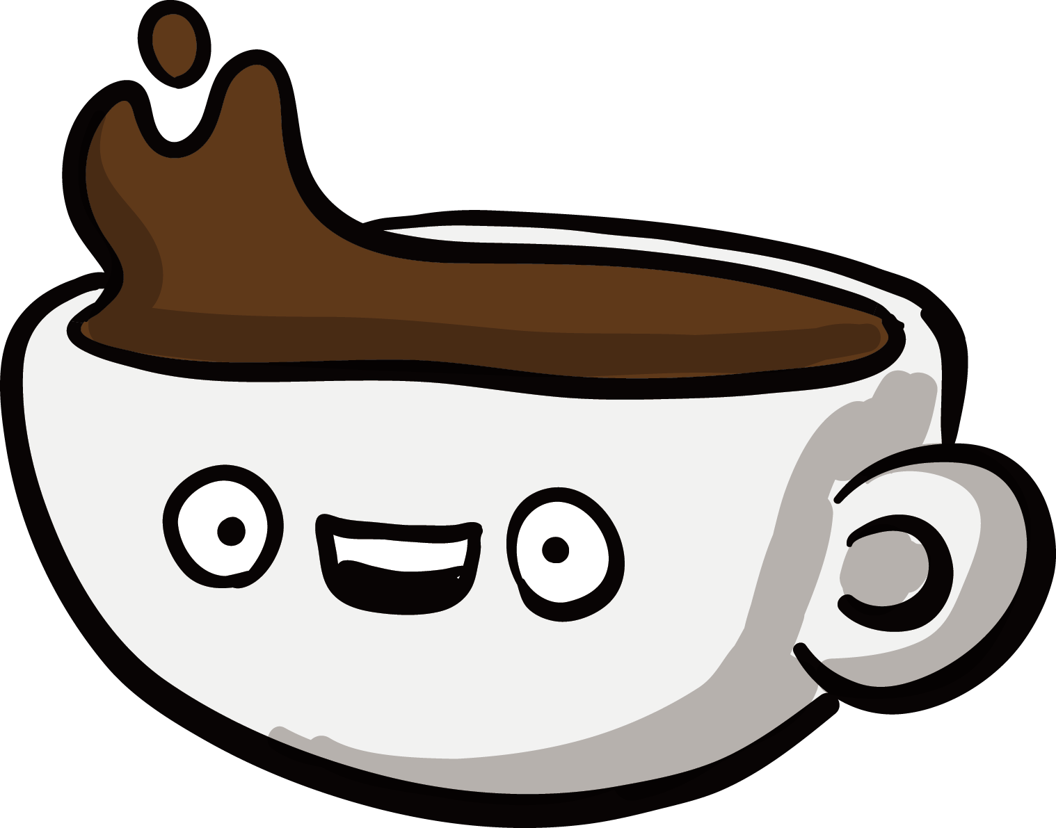 Coffee Cup Tea Cafe Clipart (1518x1191), Png Download