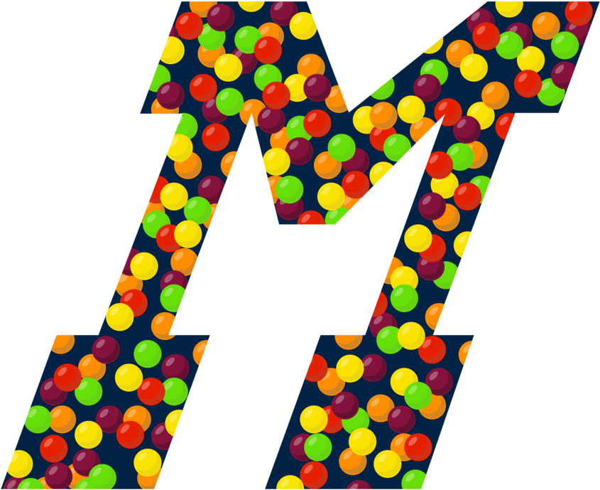 The Final Letter Incorporates A Varsity-esque Block Clipart (1000x1000), Png Download