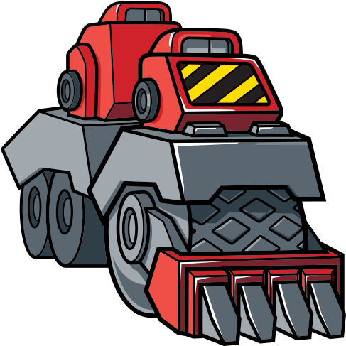 Build & Fold Dinotrux Clipart (2258x1350), Png Download
