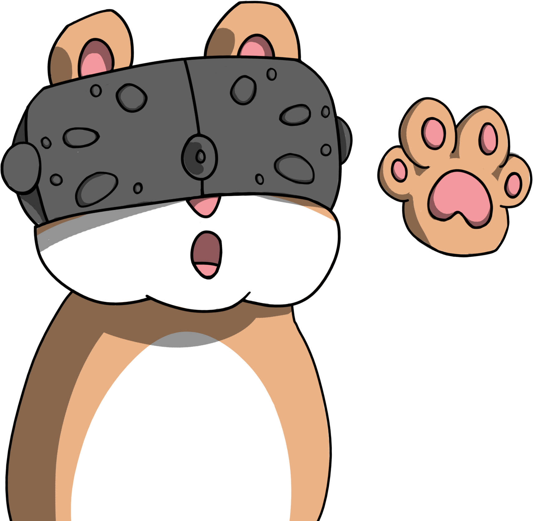 Puzzle Hamster Vr Clipart (1200x1123), Png Download