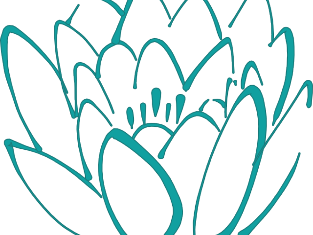Turquoise Clipart Lotus Petal - Png Download (640x480), Png Download