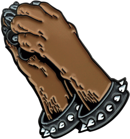 'praying Paws' Lapel Pin Hutchla Clipart (1024x1024), Png Download